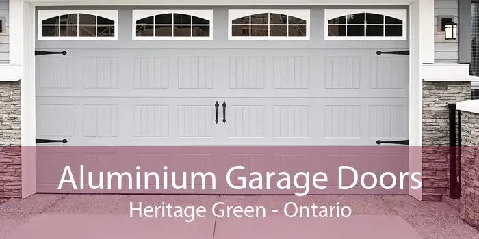 Aluminium Garage Doors Heritage Green - Ontario
