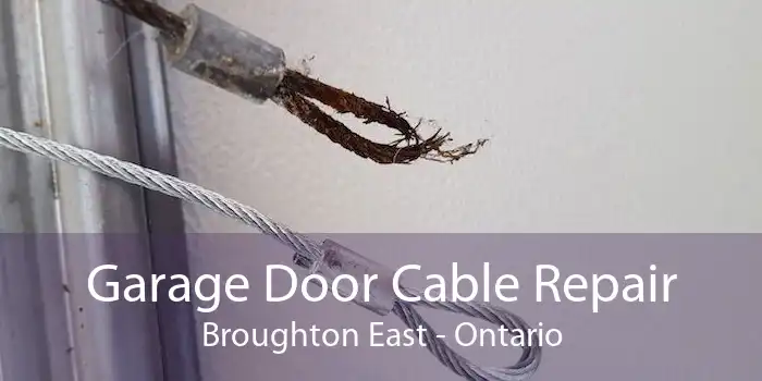Garage Door Cable Repair Broughton East - Ontario