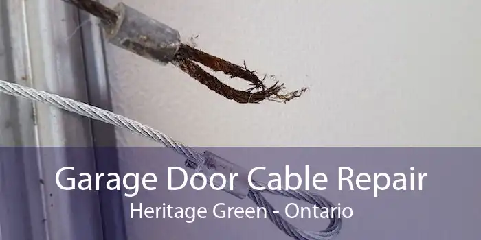 Garage Door Cable Repair Heritage Green - Ontario