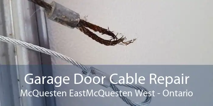 Garage Door Cable Repair McQuesten EastMcQuesten West - Ontario