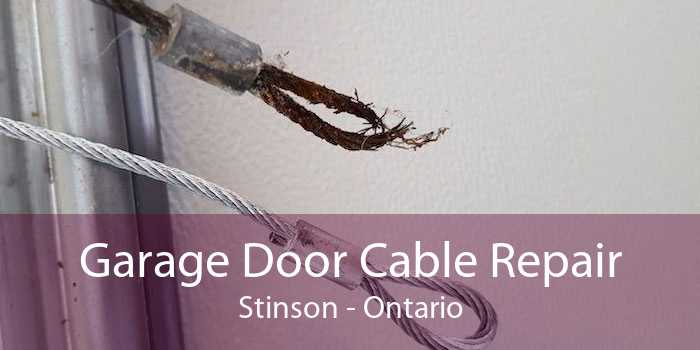Garage Door Cable Repair Stinson - Ontario