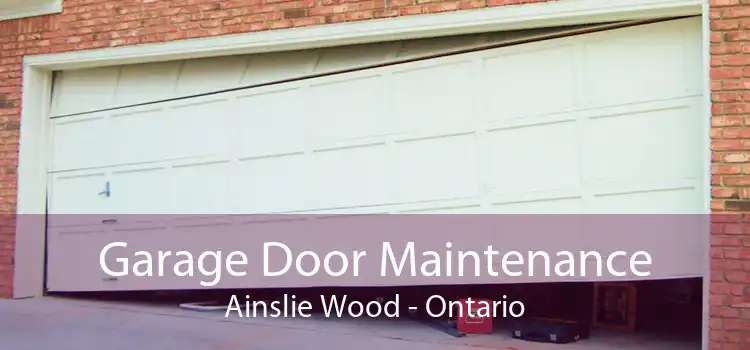 Garage Door Maintenance Ainslie Wood - Ontario