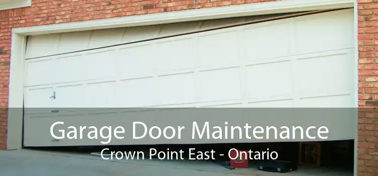 Garage Door Maintenance Crown Point East - Ontario
