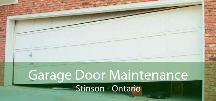Garage Door Maintenance Stinson - Ontario