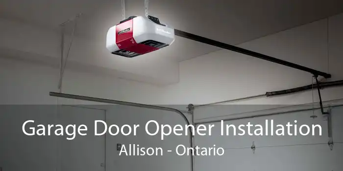 Garage Door Opener Installation Allison - Ontario