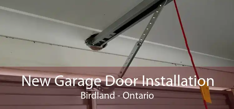 New Garage Door Installation Birdland - Ontario