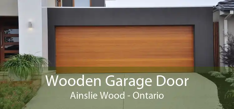 Wooden Garage Door Ainslie Wood - Ontario
