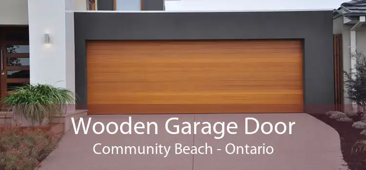Wooden Garage Door Community Beach - Ontario