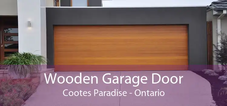 Wooden Garage Door Cootes Paradise - Ontario