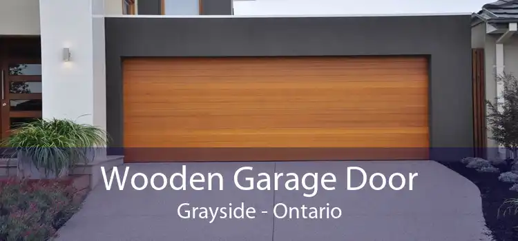 Wooden Garage Door Grayside - Ontario
