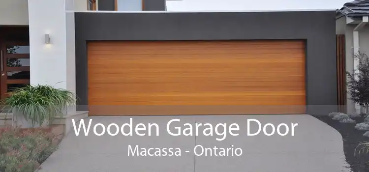 Wooden Garage Door Macassa - Ontario