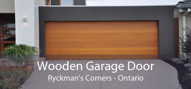 Wooden Garage Door Ryckman's Corners - Ontario